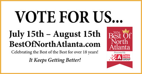 Vote for us as 2026 "Best of" North Atlanta presented by Appen Media Group