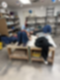 The Clay Studio instructors take a well deserved rest after a week working with the hot kilns.